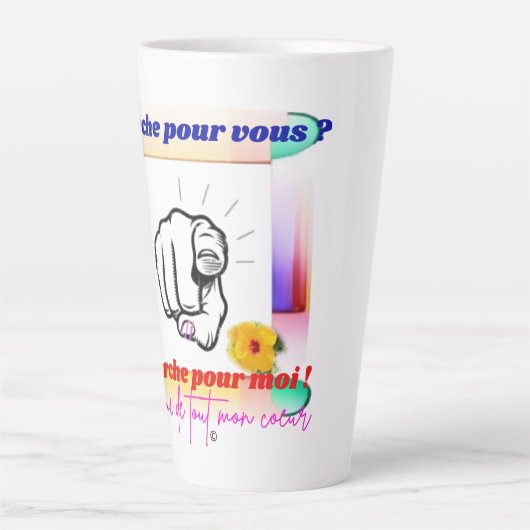 Werkt het voor jou? latte mok (Voorkant)