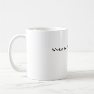 Werkt je hard of werkt je nauwelijks? koffiemok