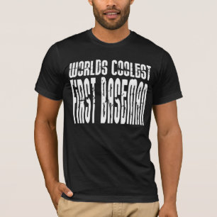 Werkt koelste eerste Baseman T-shirt
