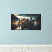 Werkt magisch op donkere en lichte achtergronden canvas afdruk (Insitu (Houten vloer))