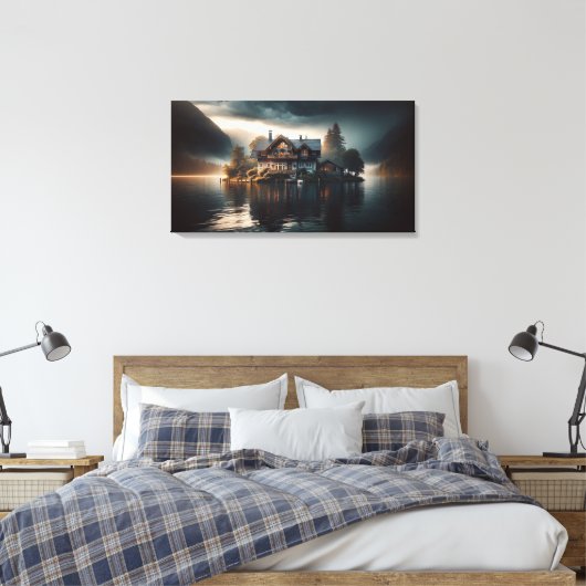 Werkt magisch op donkere en lichte achtergronden canvas afdruk (Insitu (Slaapkamer))