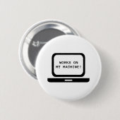 Werkt op mijn machine ronde button 5,7 cm (Voorkant /achterkant)