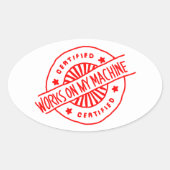 Werkt op mijn Machine sticker (Voorkant)