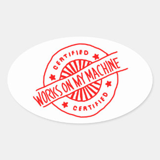 Werkt op mijn Machine sticker