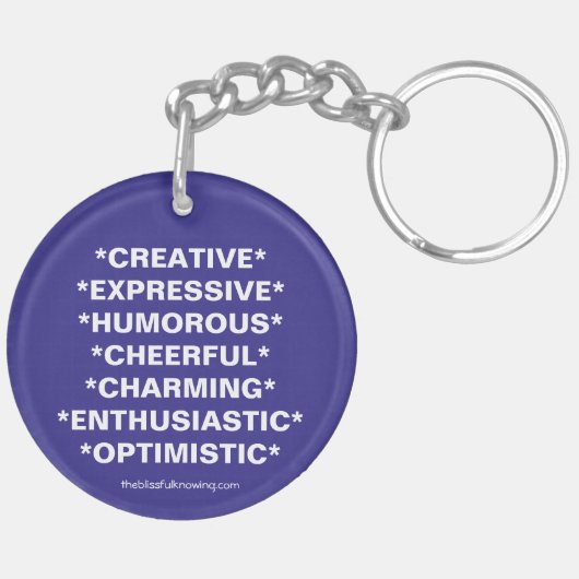 "WERKT UW 3" Numerieke Sleutelhanger (kleur kiezen (Achterkant Links)