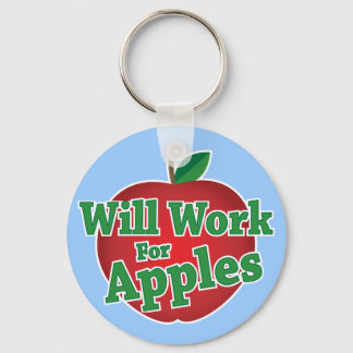 Werkt voor appels sleutelhanger