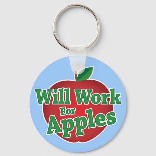 Werkt voor appels sleutelhanger (Voorkant)