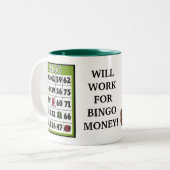 Werkt voor Bingo Money mok (Voorkant links)