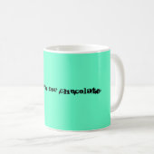 Werkt voor chocolade koffiemok (Voorkant rechts)