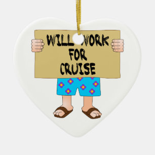 Werkt voor cruise keramisch ornament