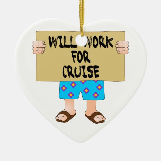Werkt voor cruise keramisch ornament (Voorkant)