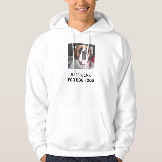 WERKT VOOR DOG FOOD HOODIE (Voorkant)
