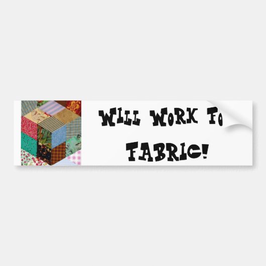 Werkt voor Fabric-Bumpersticker Bumpersticker (Voorkant)