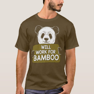 Werkt voor het Beer van Bamboo Panda voor mannen e T-shirt