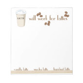 Werkt voor het Notitieblok Lattes (Voorkant)