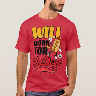 Werkt voor Hot Dogs Design Hot Hondenliefhebber T-shirt
