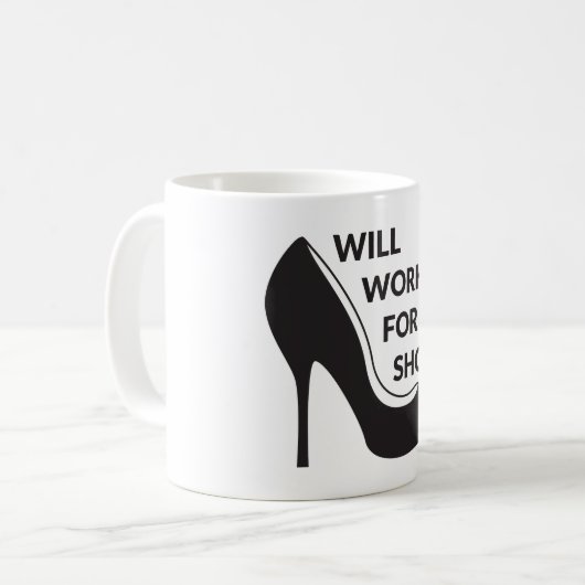 Werkt voor schoenen koffiemok (Voorkant links)