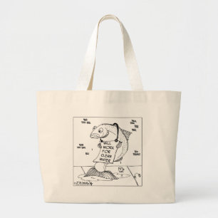Werkt voor schoon water grote tote bag
