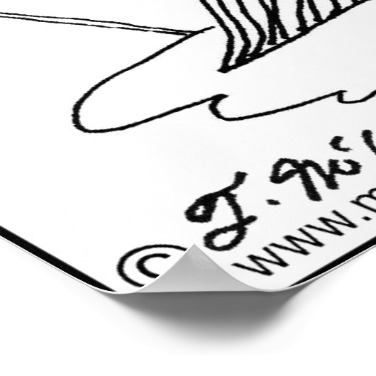 Werkt voor schoon water poster (Hoek)