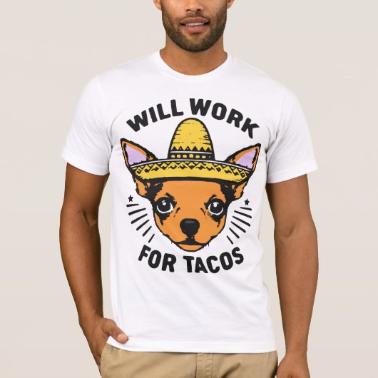 Werkt voor Tacos T-shirt (Voorkant)