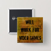 Werkt voor videogames vierkante button 5,1 cm (Voorkant /achterkant)