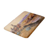 "Werkte over" Westerne kunst van Charles M Russell Badmat (Gekanteld)