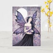 Werktijd van het Wenskaart van de Fee van de Nacht Kaart (Gele Bloem)