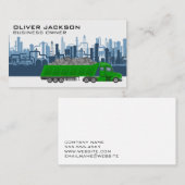 Werktruck die materiaal vervoert | Industriële geb Visitekaartje (Voorkant / Achterkant)