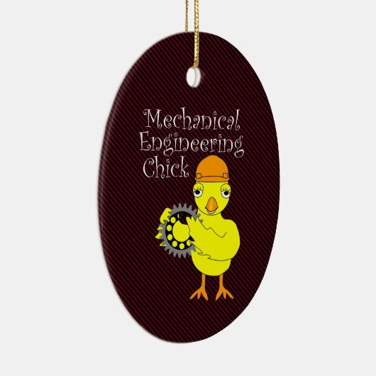 Werktuigbouwkunde Chick Gear Keramisch Ornament (Rechts)