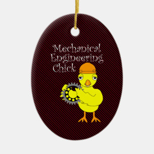Werktuigbouwkunde Chick Gear Keramisch Ornament