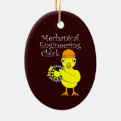 Werktuigbouwkunde Chick Gear Keramisch Ornament (Achterkant)