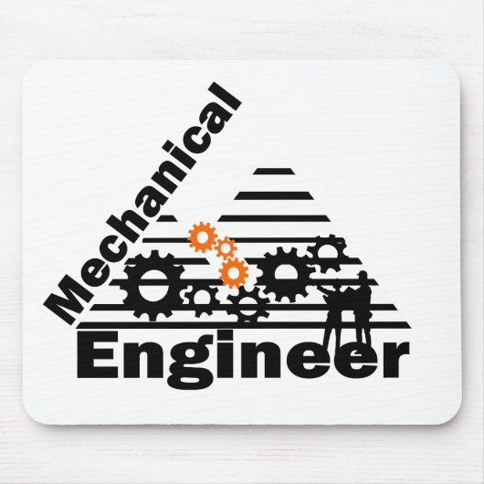 Werktuigbouwkunde Funny Engineer Muismat (Voorkant)