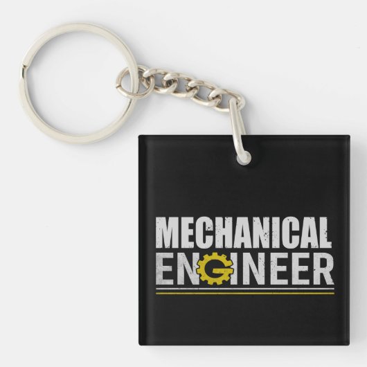 Werktuigbouwkunde Funny Engineer Sleutelhanger (voorkant)
