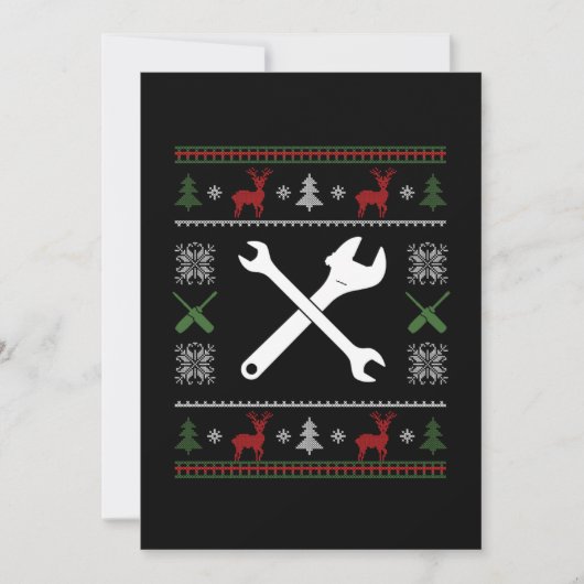 Werktuigbouwkundig ingenieur Automonteur Technicus Kaart (Voorkant)