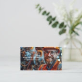 Werktuigbouwkundig ingenieur in controlekamer visitekaartje (Staand voorkant)