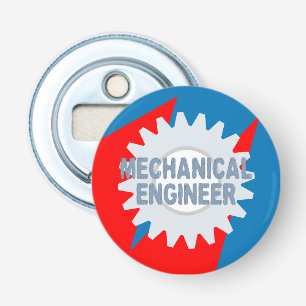 Werktuigbouwkundig Ingenieur Kleurenblok Button Flesopener