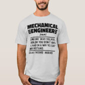 Werktuigbouwkundig ingenieur Zelfstandig naamwoord T-shirt (Voorkant)