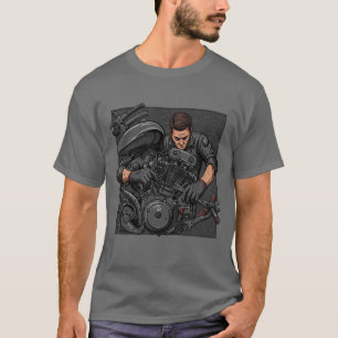 Werktuigbouwkundige –  motor t-shirt