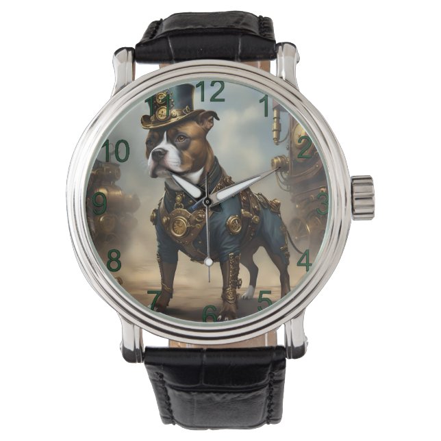 Werktuigbouwkundige pootjes: Steampunk Staffordshi Horloge (Voorkant)