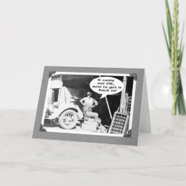 Werktuigbouwwerkplaats, vintage, oude auto en mont kaart