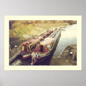 Werktuigen met narrowboten poster (Voorkant)