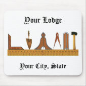 Werktuigen van de Freemason Muismat (Voorkant)