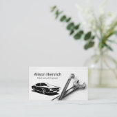 werktuigkundige | Auto Classic | Garagewinkel Visitekaartje (Staand voorkant)