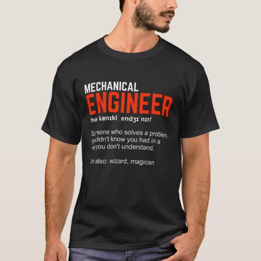 Werktuigkundige-ingenieurstechniek T-shirt (Voorkant)