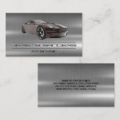 werktuigkundige | Metaal | Auto-autodiensten Visitekaartje (Voorkant / Achterkant)