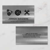 werktuigkundige | Metaal | Tools | Servicepictogra Visitekaartje (Voorkant / Achterkant)