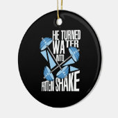 Werkuitval - Protein Shake Keramisch Ornament (Links)