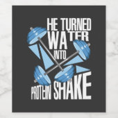 Werkuitval - Protein Shake Wijn Etiket (Enkel label)