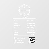 Werkuren voor gebruik Kantoor Uren Decal (Vel)