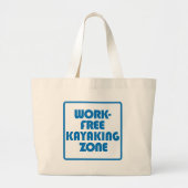 Werkvrije kayaking Zone Grote Tote Bag (Voorkant)